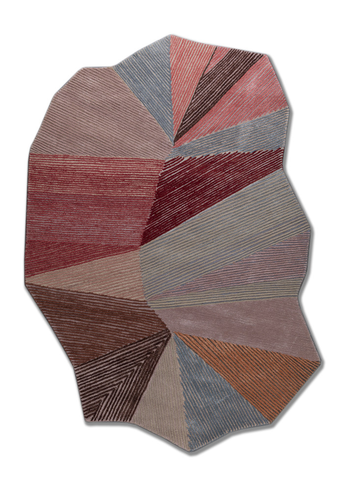 come around beige and brown wool and viscose hand tufted Rug - HeadShot come around beige and brown wool and viscose hand tufted Rug - HeadShot